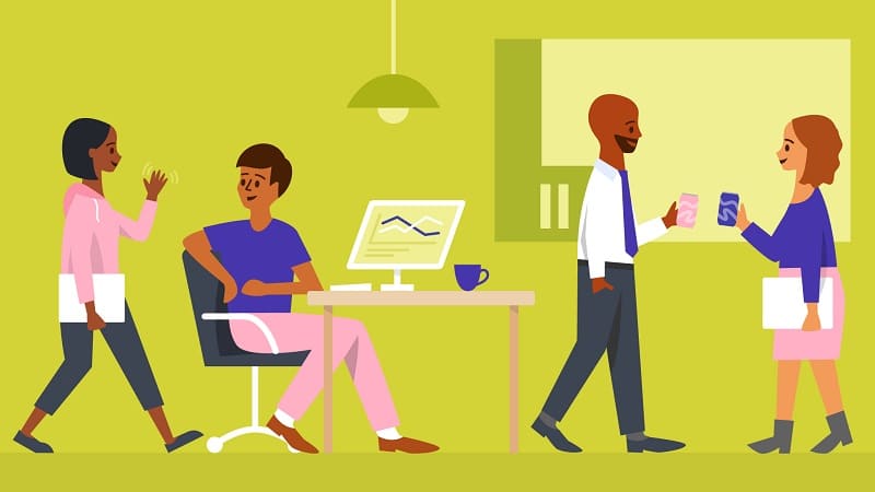 تصویر گرافیکی از مصاحبه کاری در نیک‌فرا